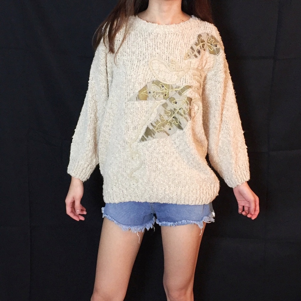 Vintage embroidered sweater by P'galli. - Picture 1 of 6